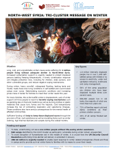 JOINT MESSAGE ON WINTER IN NORTH-WEST SYRIA (S/NFI, CCCM & PROTECTION CLUSTERS)