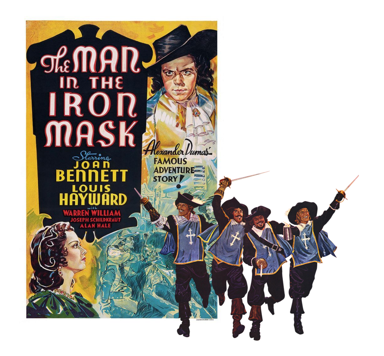 THE MAN IN THE IRON MASK & THREE MUSKETEERS POSTERS