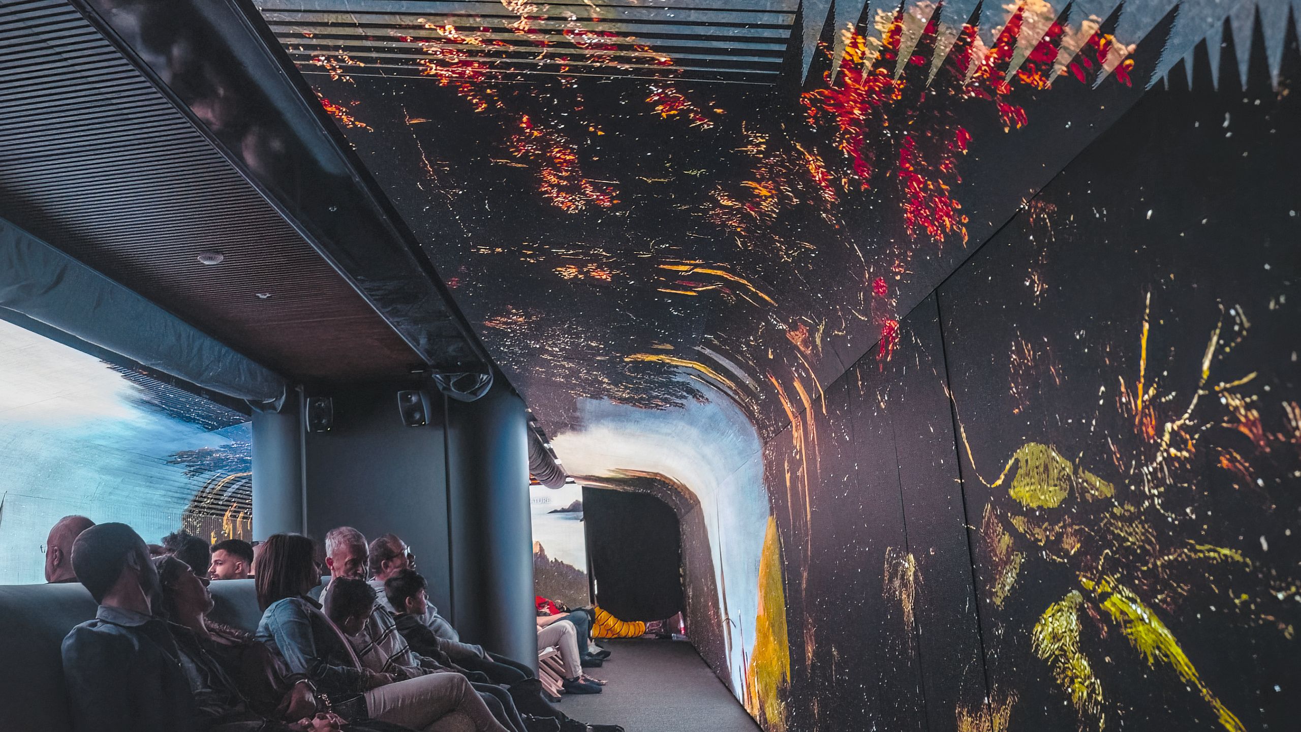 Inside the tunnel