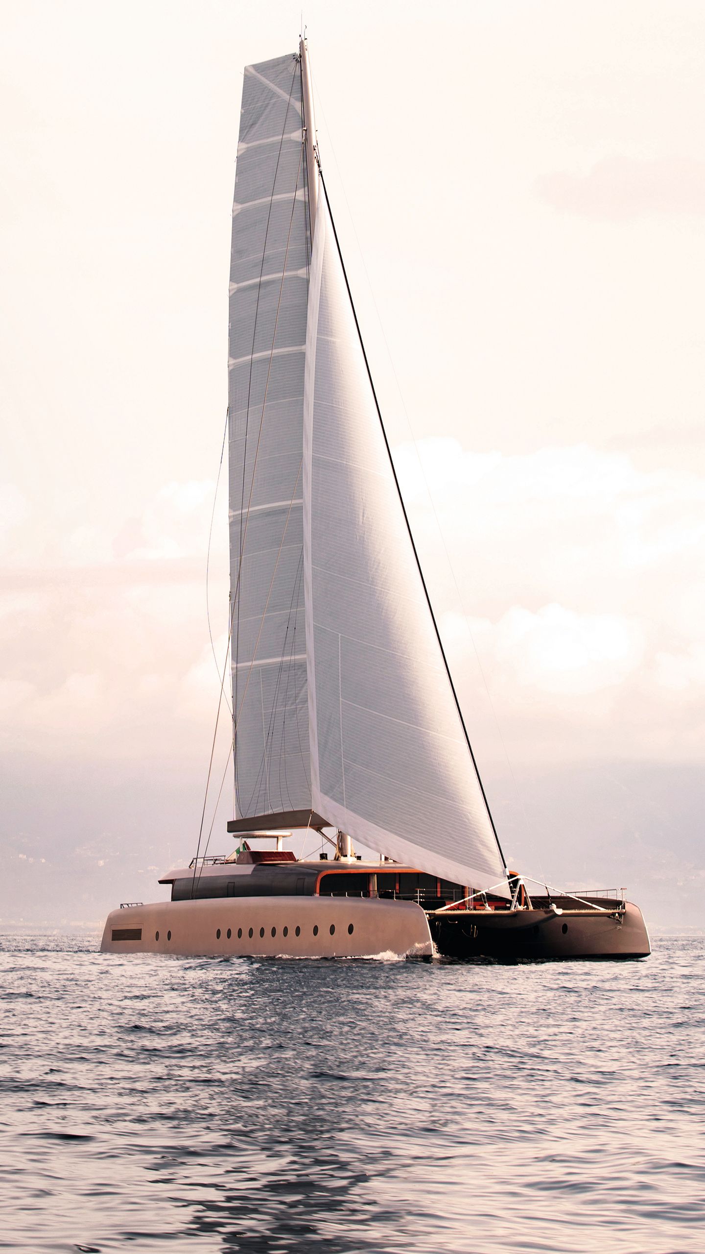 Art Explorer from afar showing whole sail