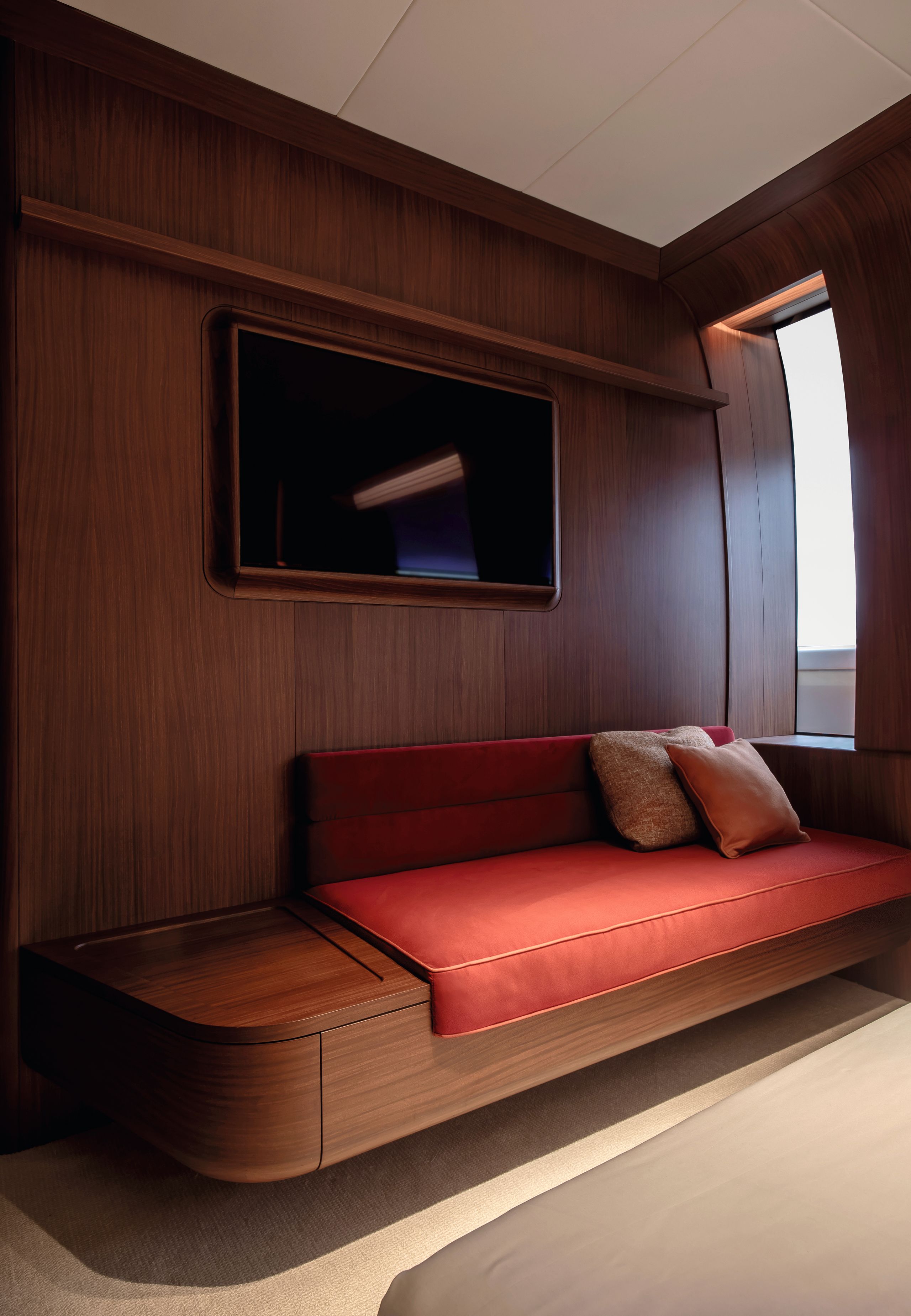 Sofa in VIP cabin