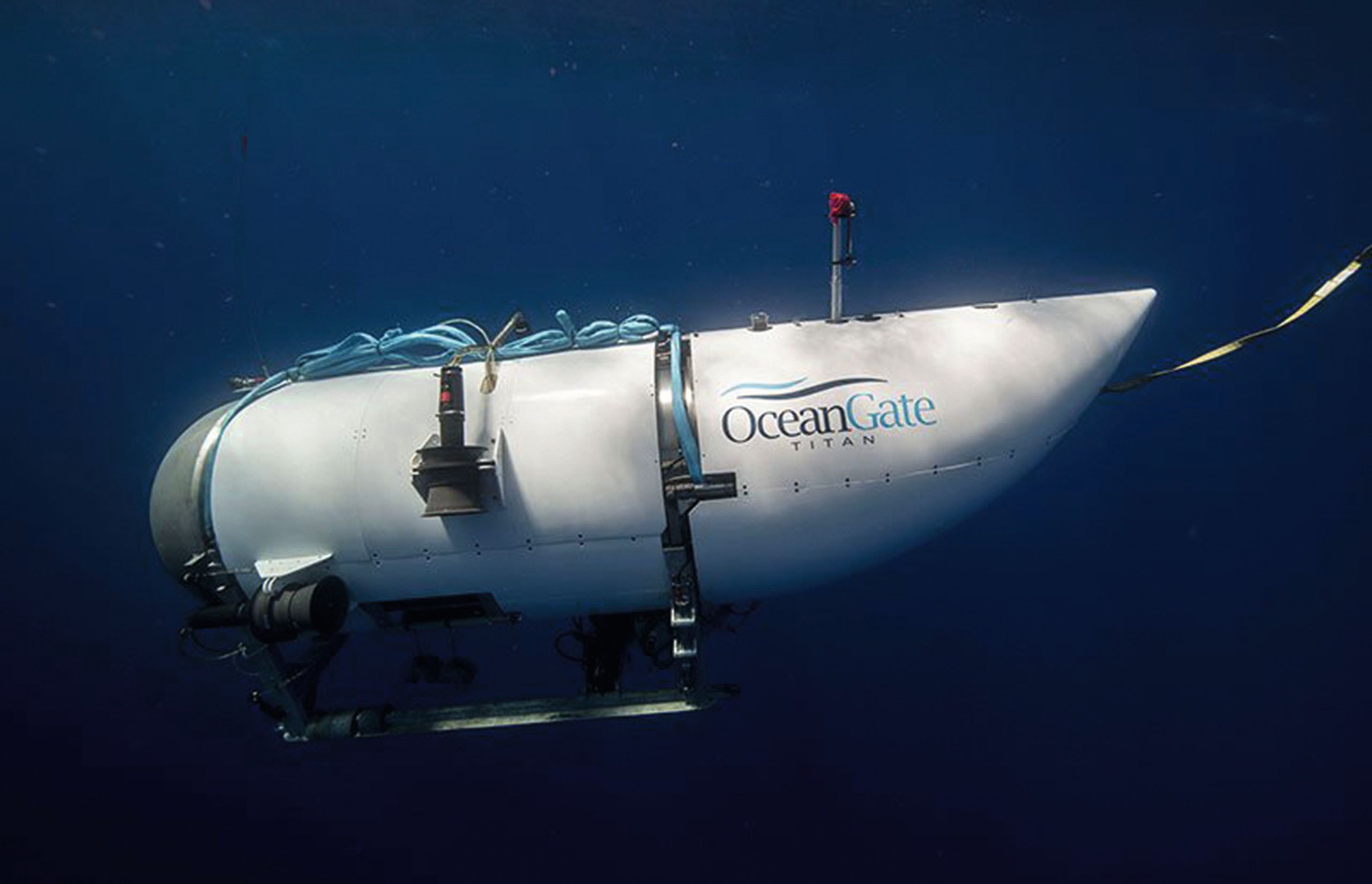 View of Titan underwater