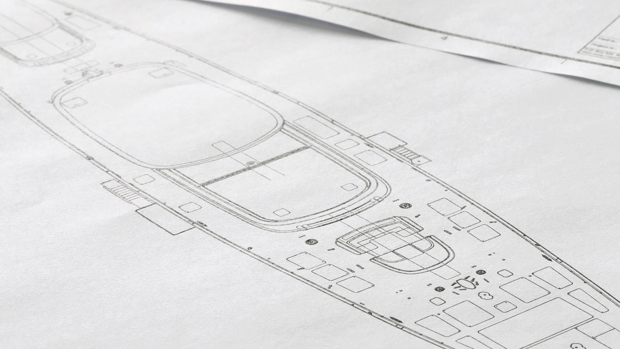 Technical drawing of the vessel
