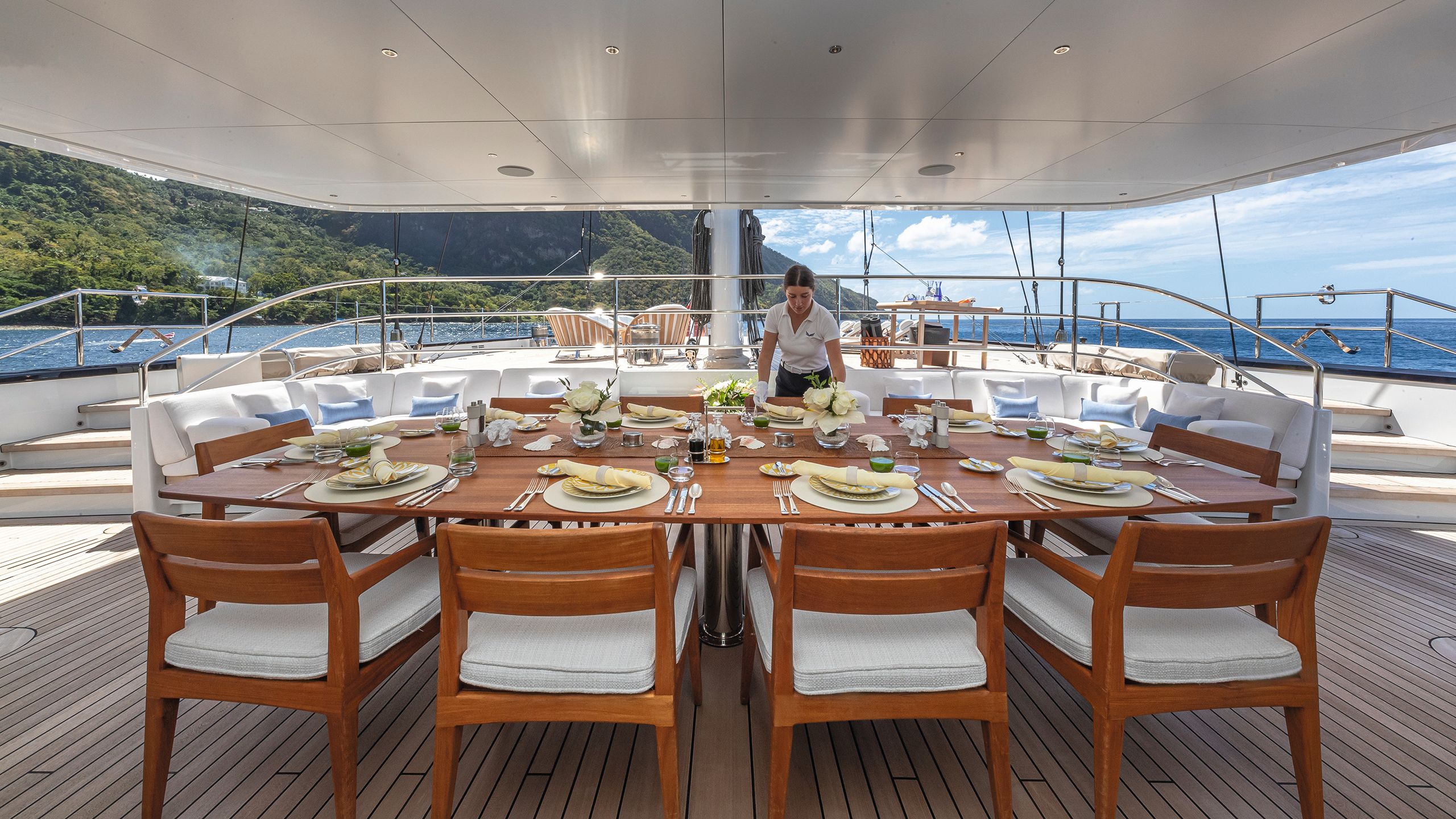 Outdoor dining area