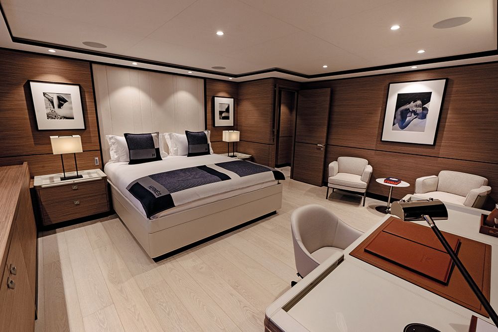 Bedroom with desk and chair
