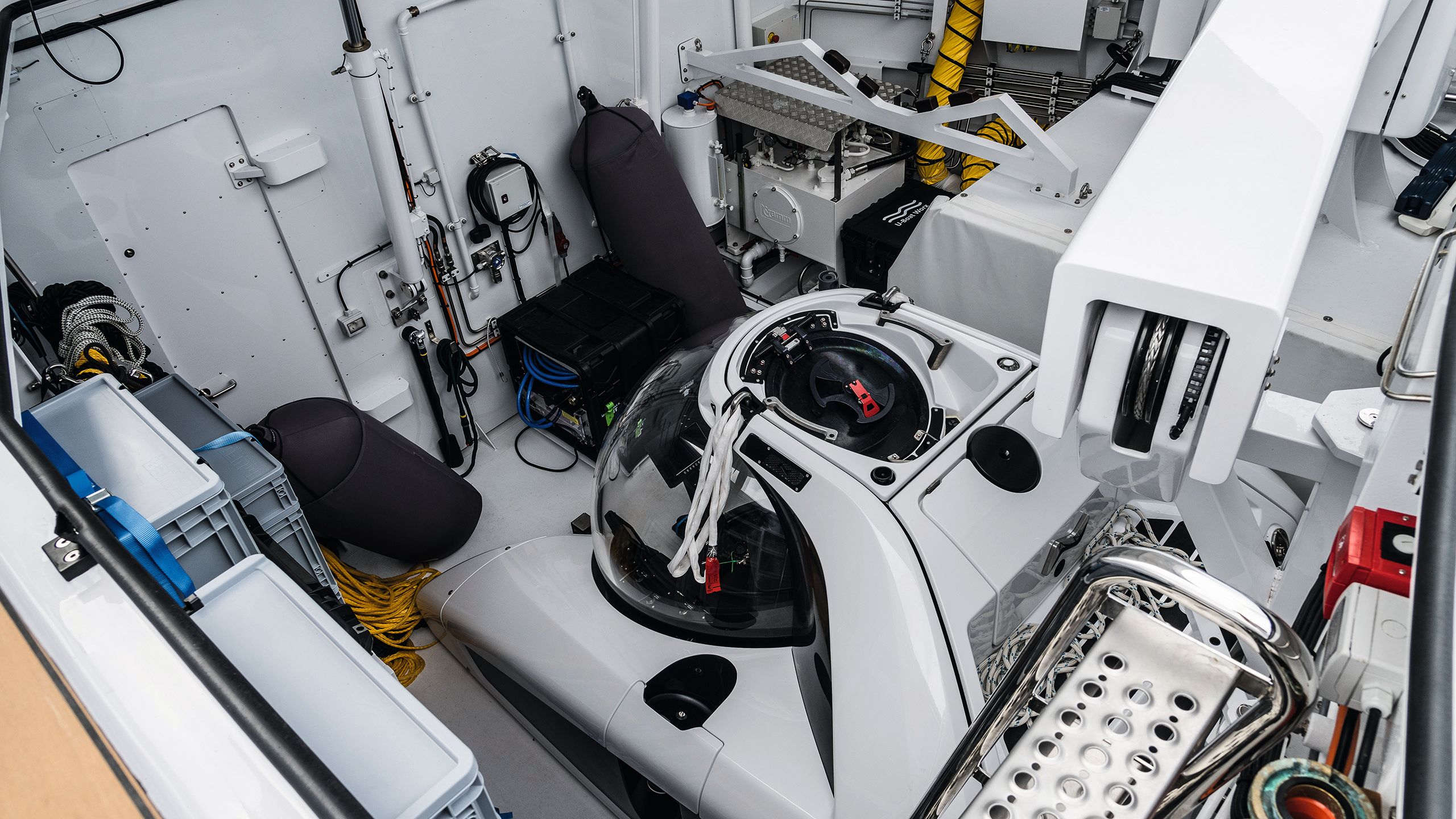 View of submersible from above