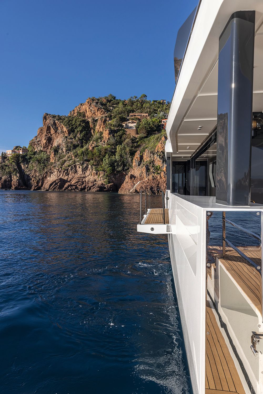 View of boat from side