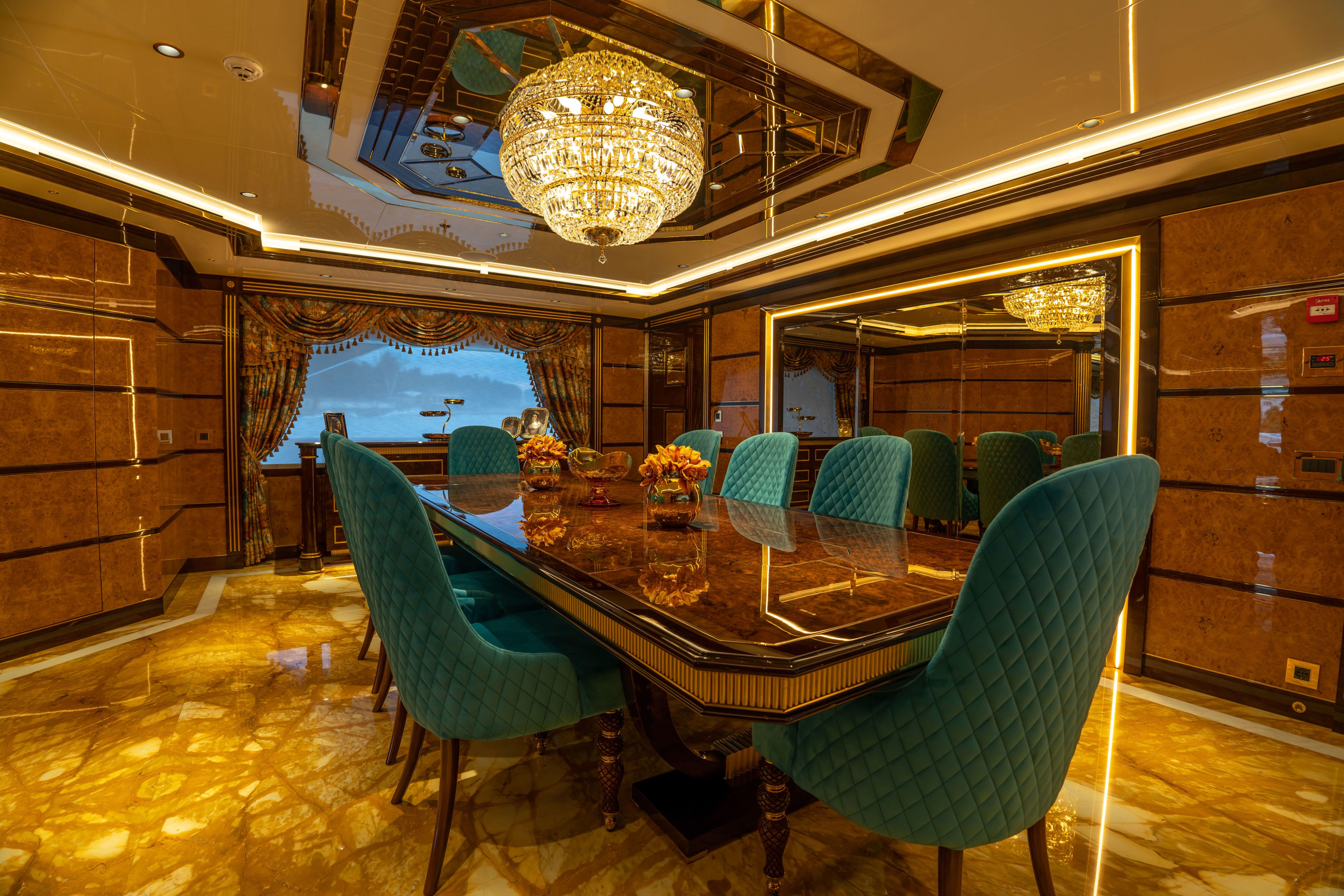 The dining room