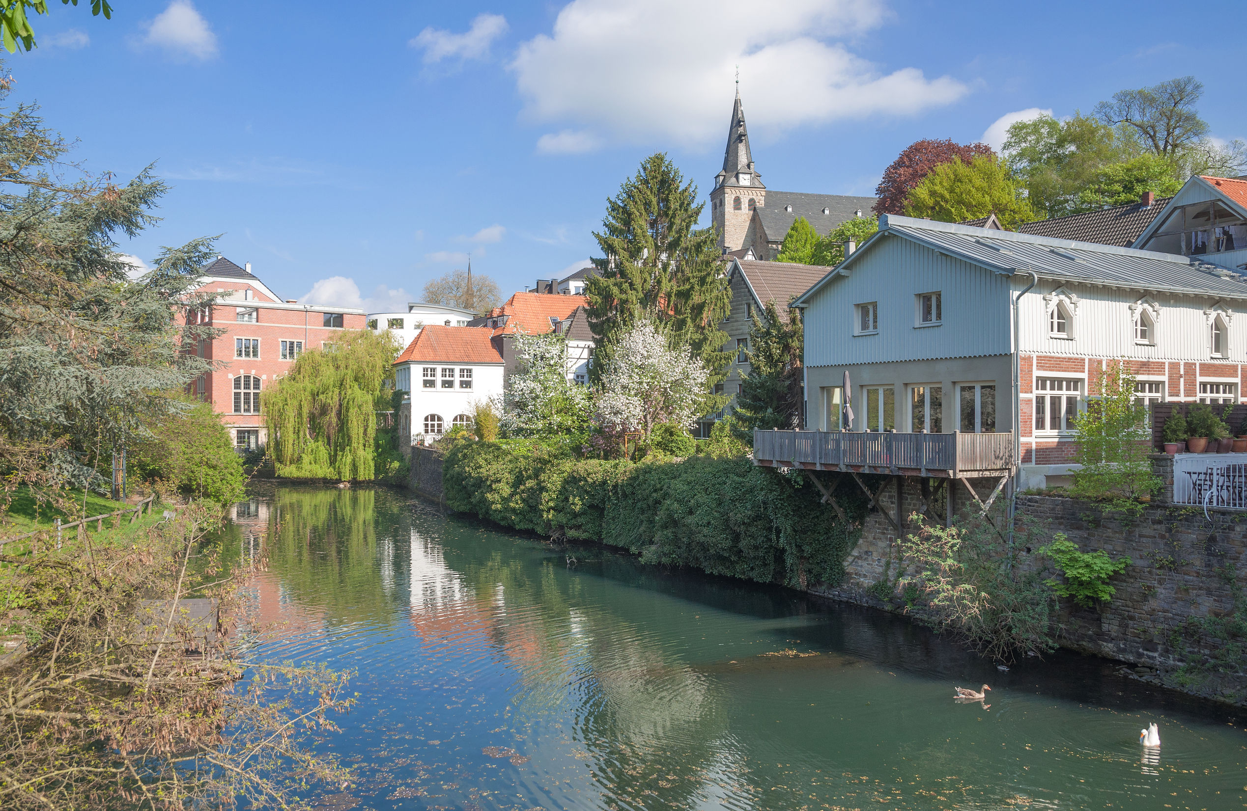 A waterway in Essen