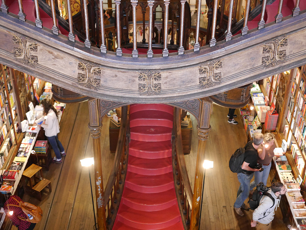 the world's most beautiful bookstore in Porto