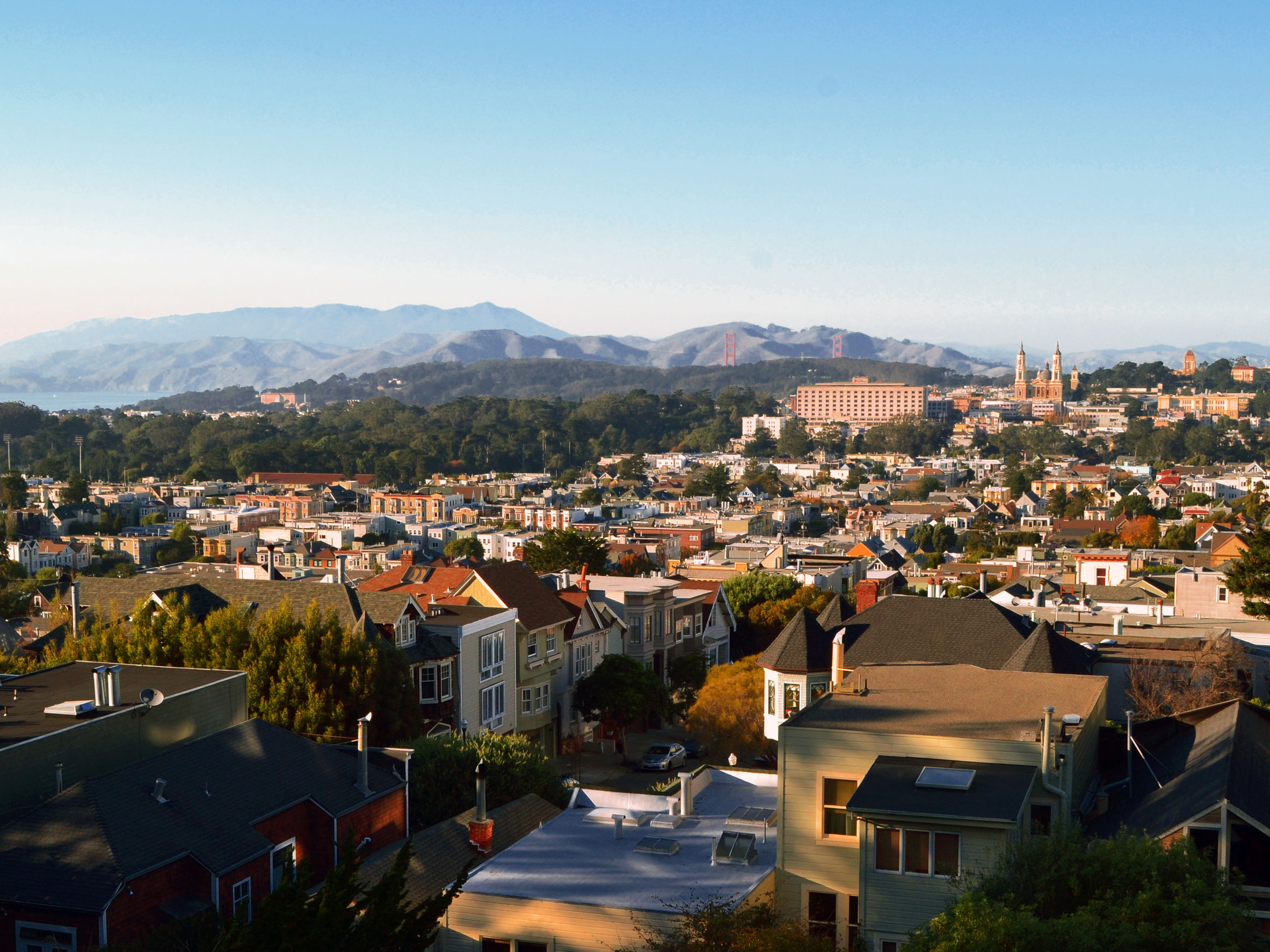 A scenic view of San Francisco