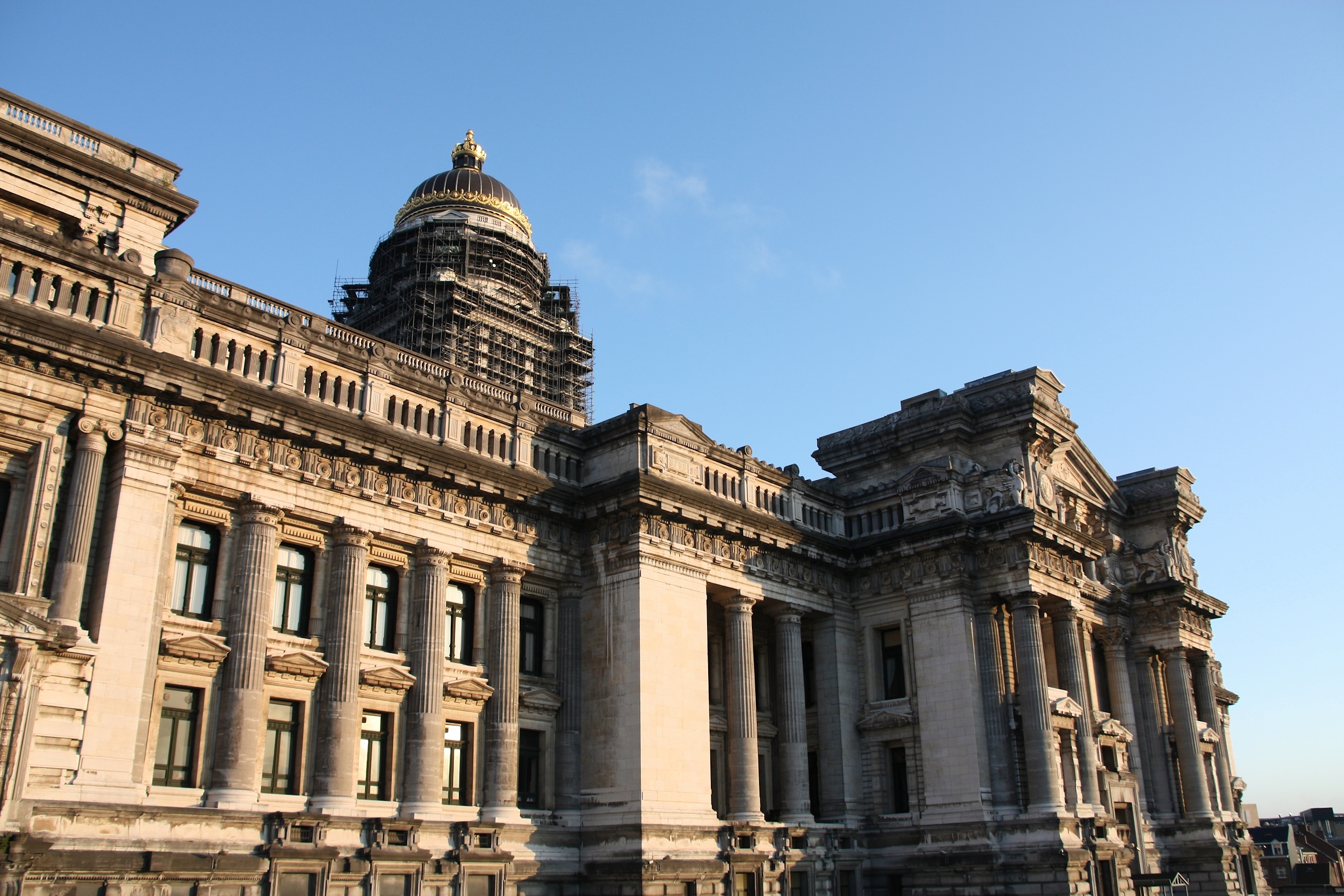 he Palace of Justice in Brussels