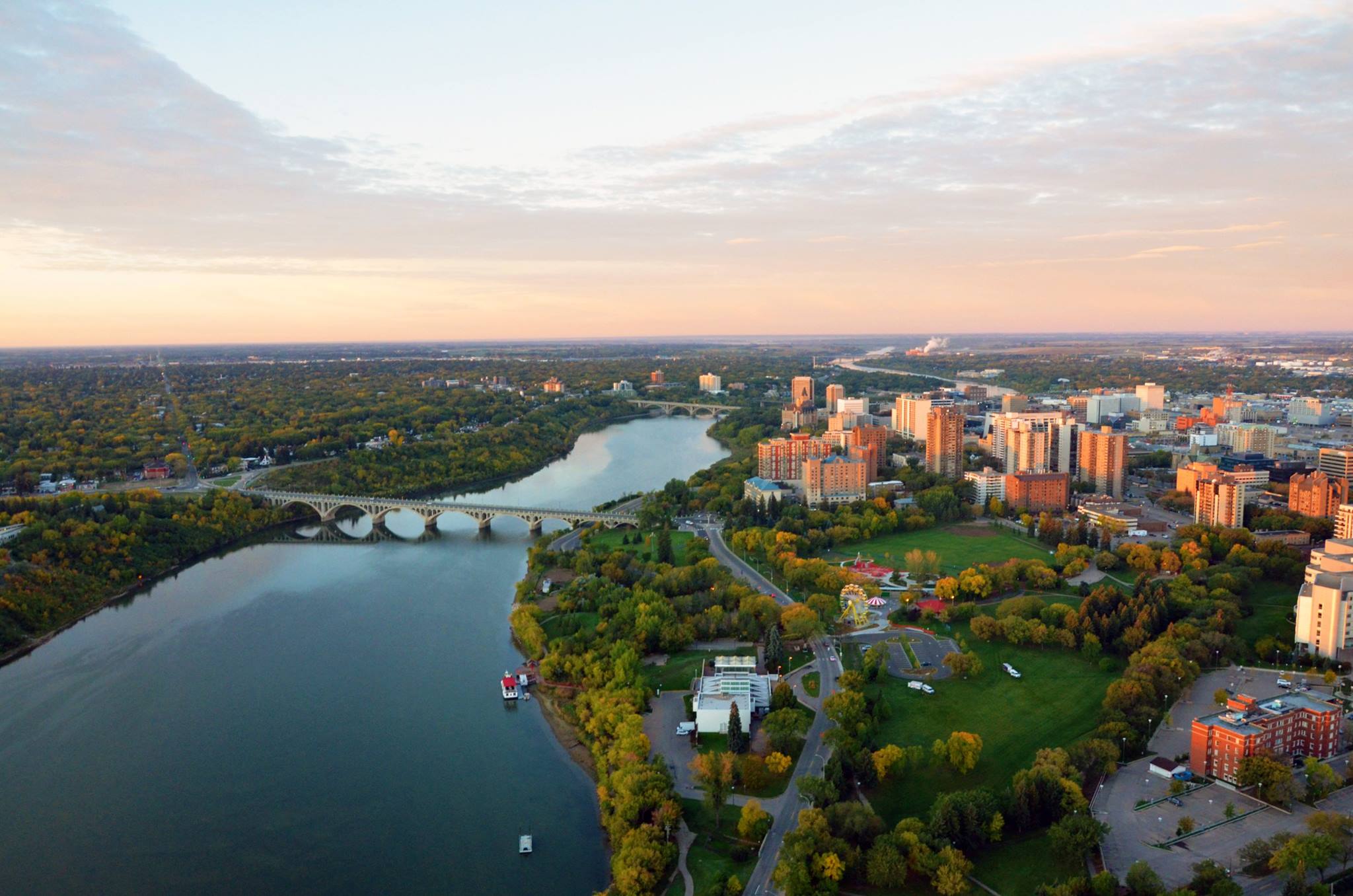 A view over Saskatoon