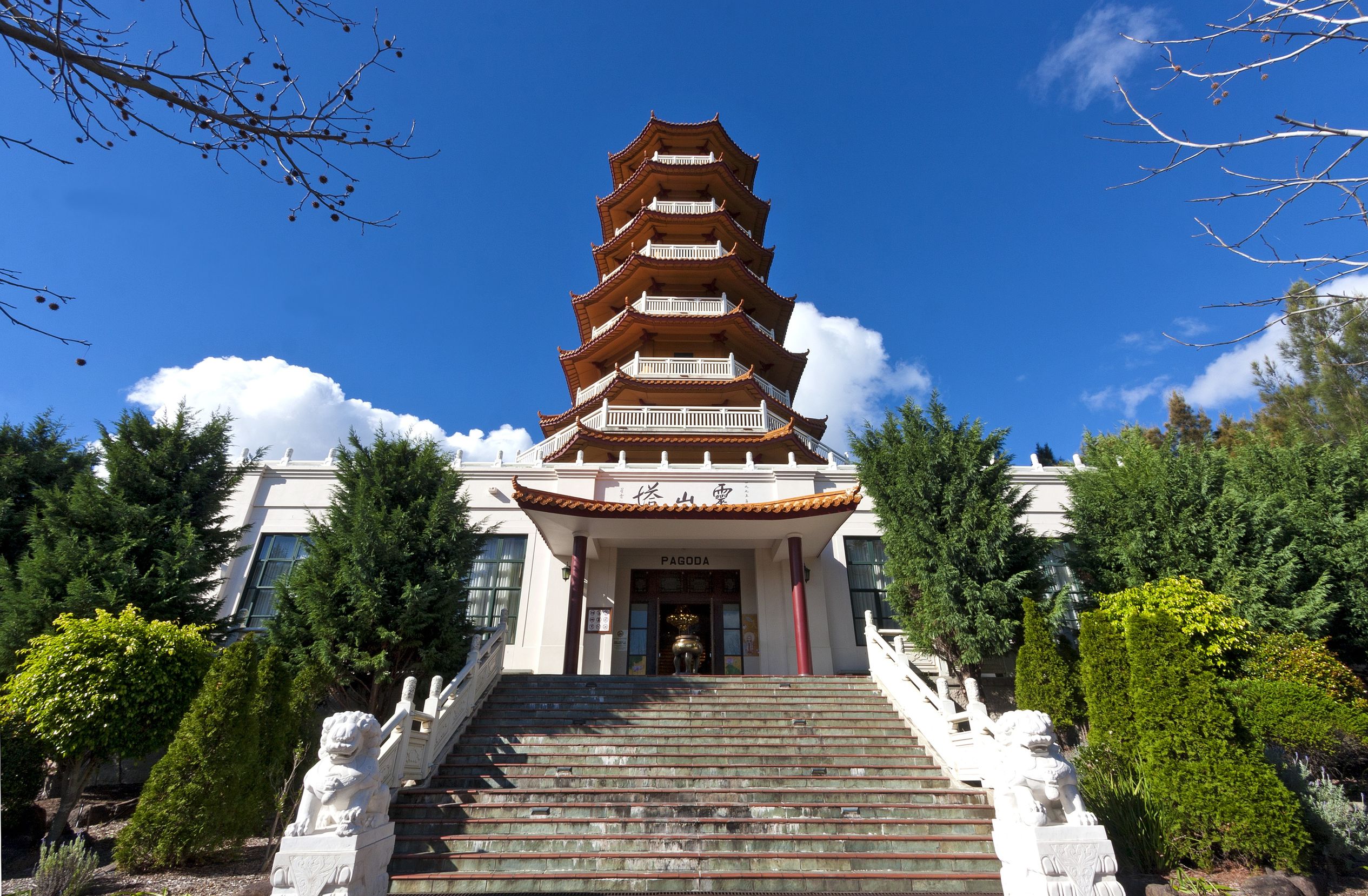 the largest Buddhist temple in the Southern Hemisphere in Wollongong