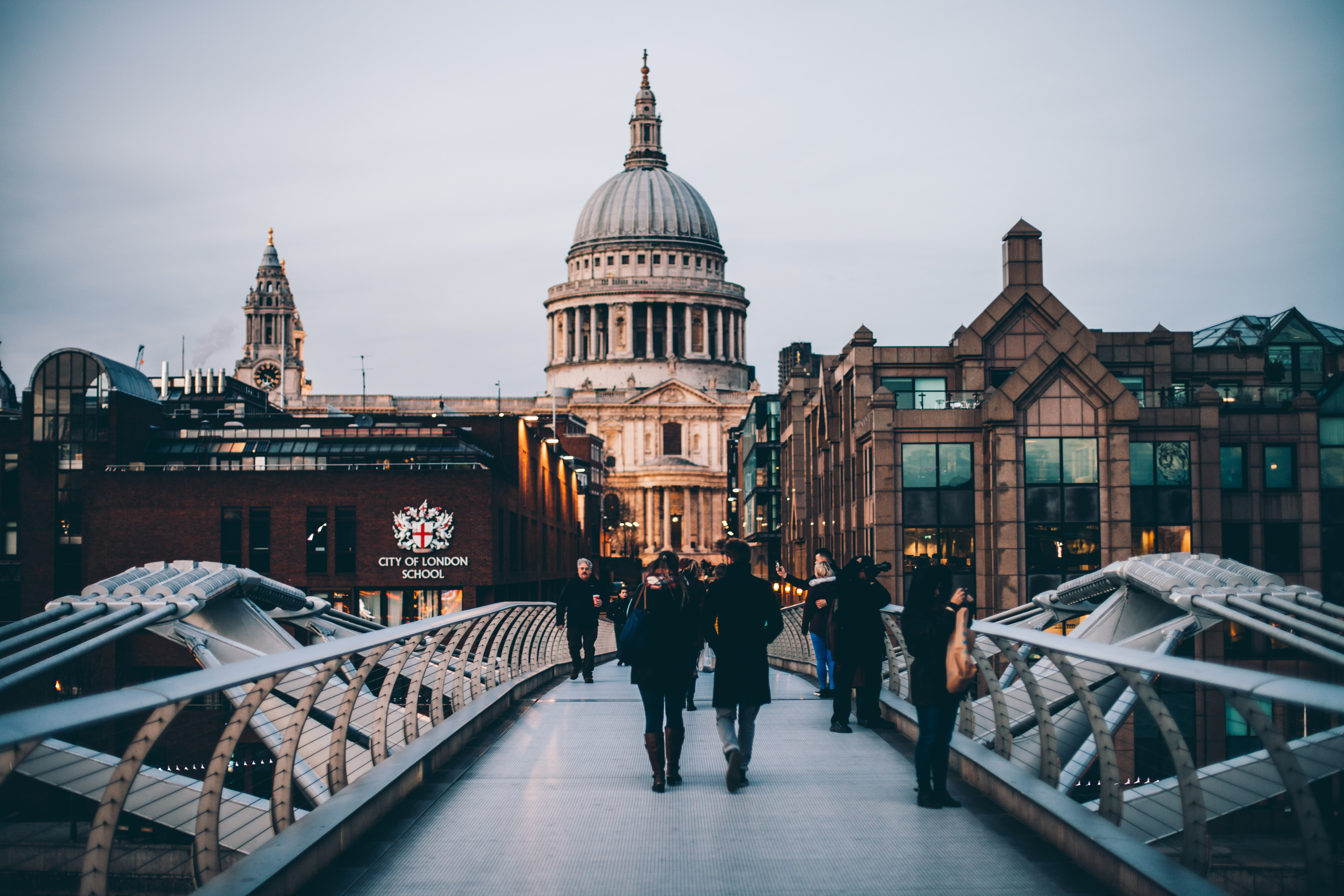 Pedastrian bridge in London