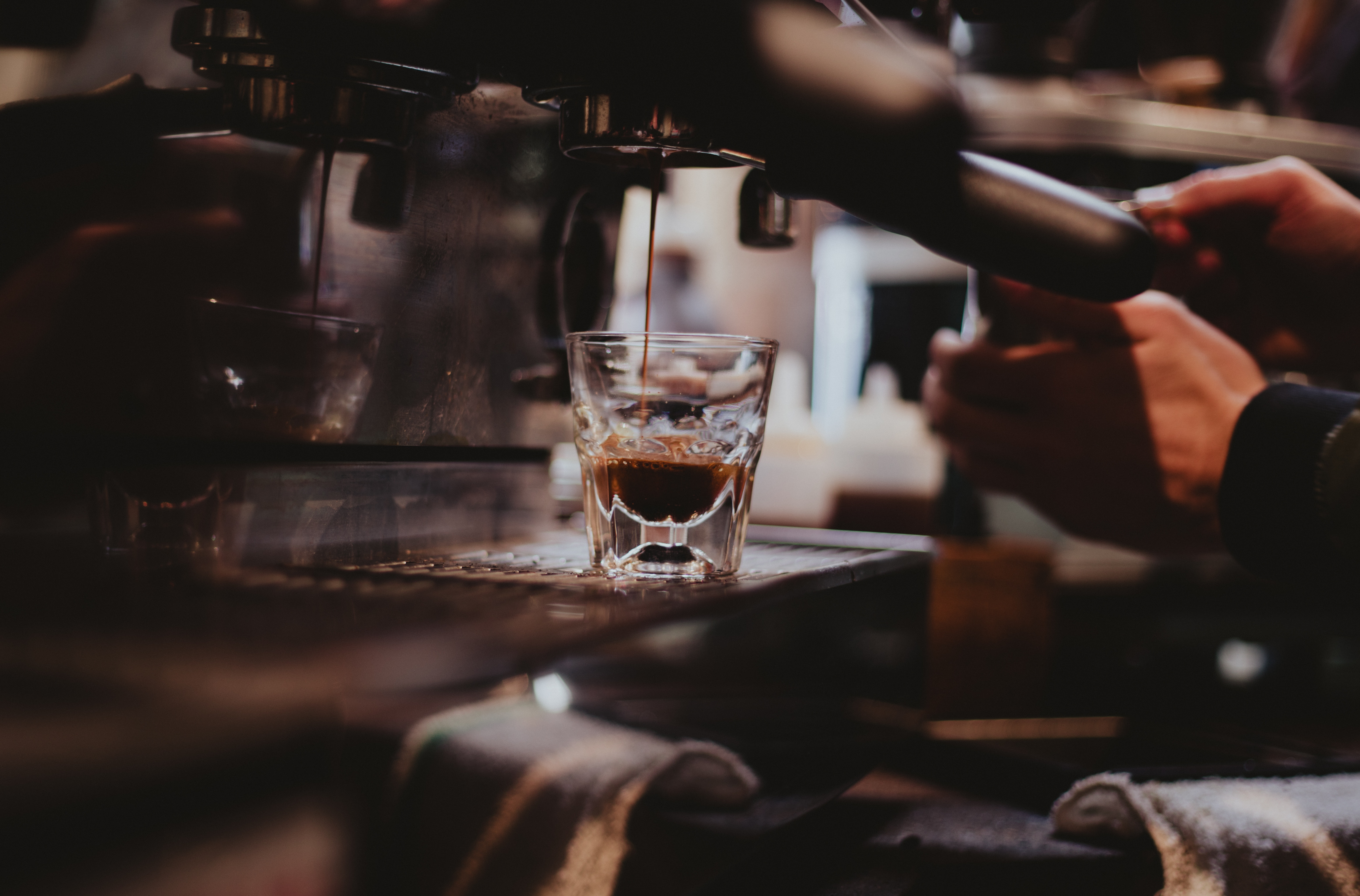 expresso in a small glass