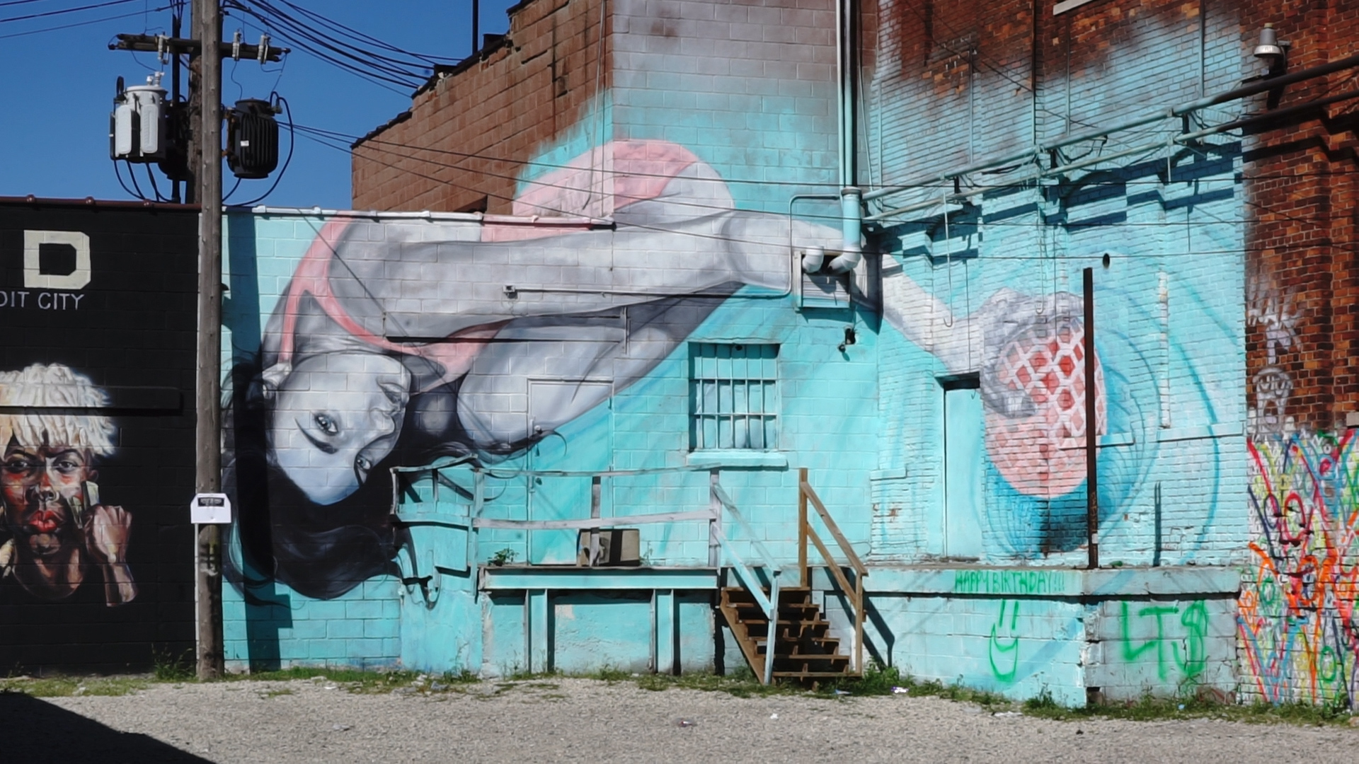 A graffiti masterpiece in Detroit