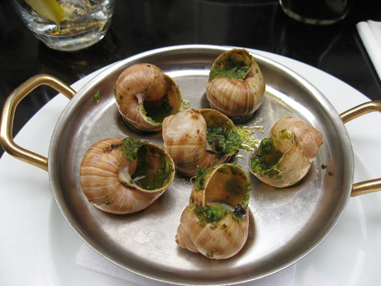 Baked snails