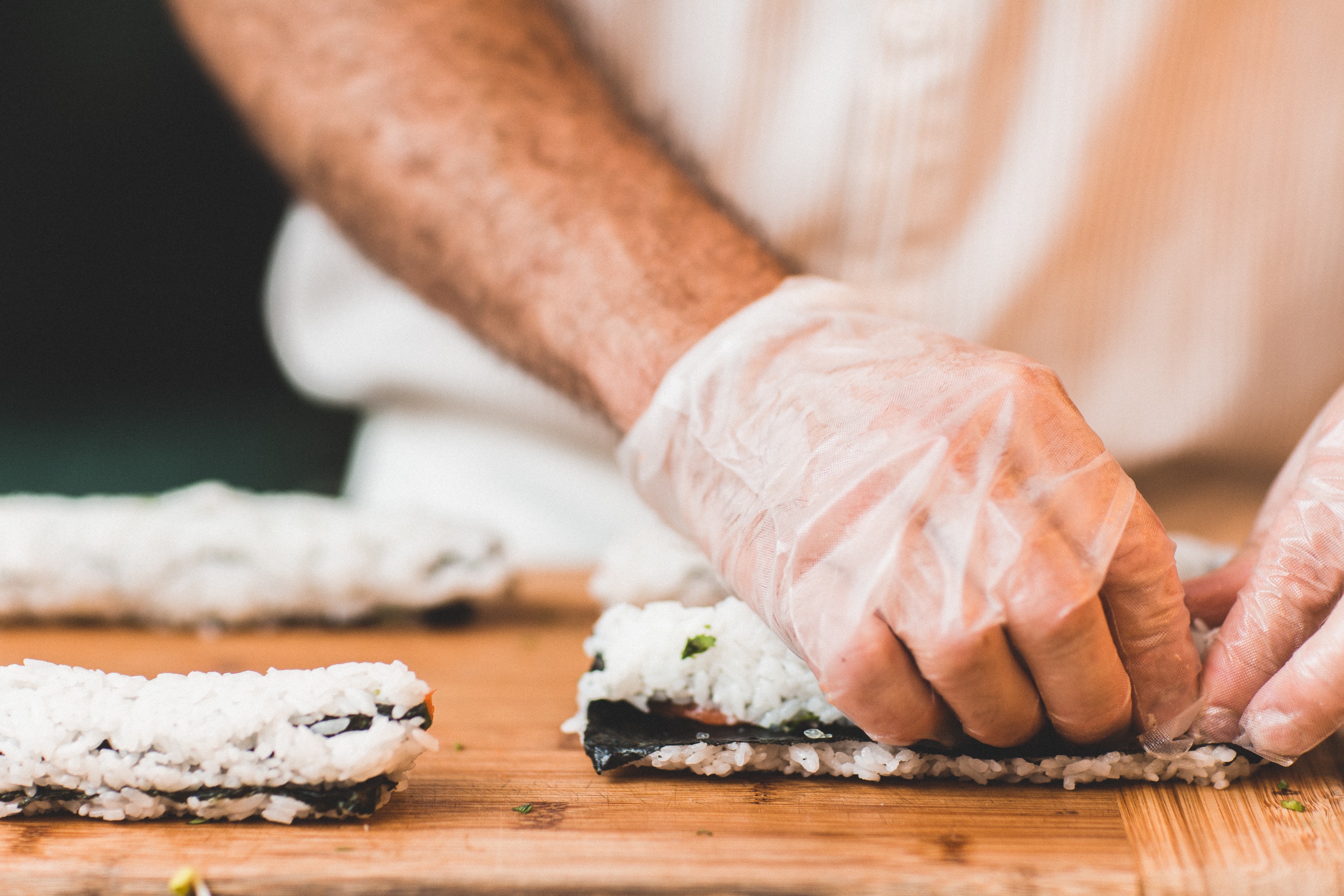 Sushi in the making