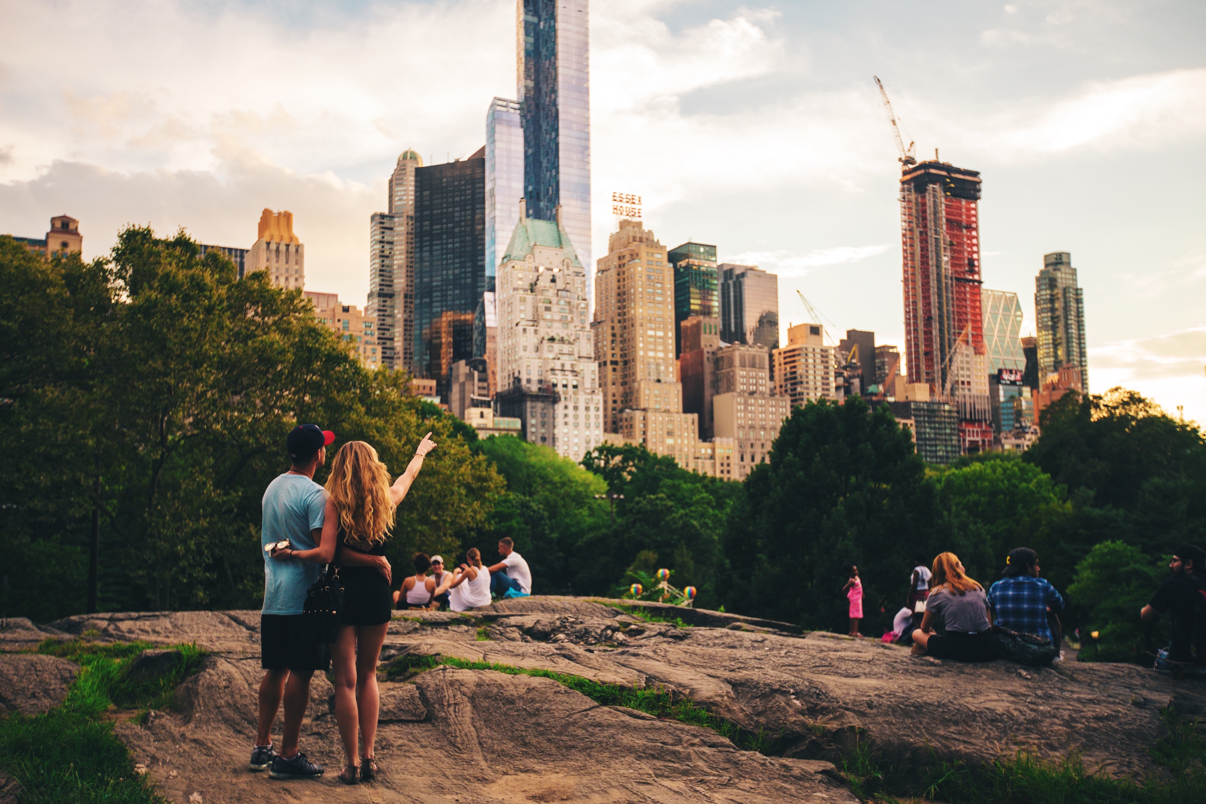 People in the Central Park