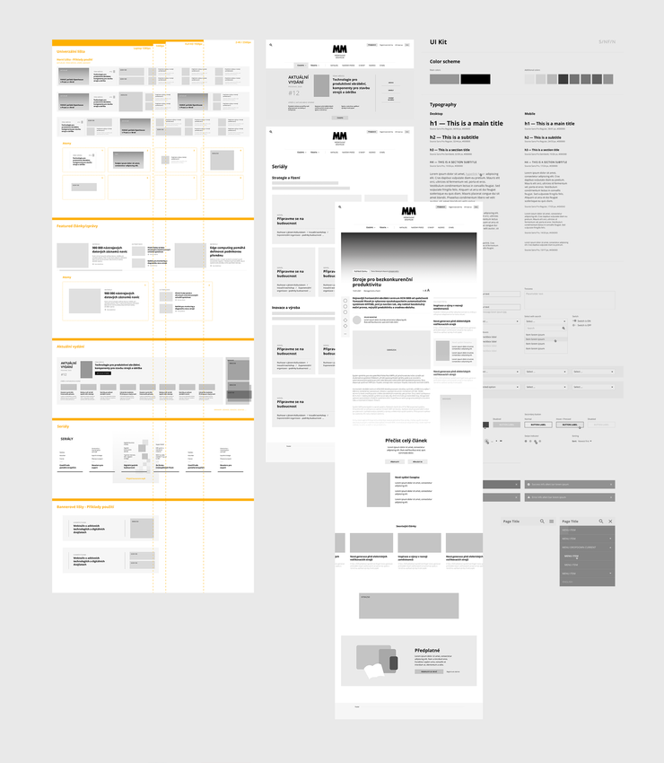 Základem je návrh promyšleného design systému