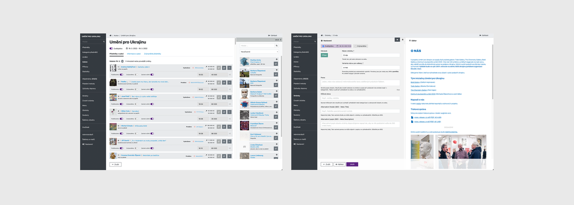 Aukce Umění pro Ukrajinu