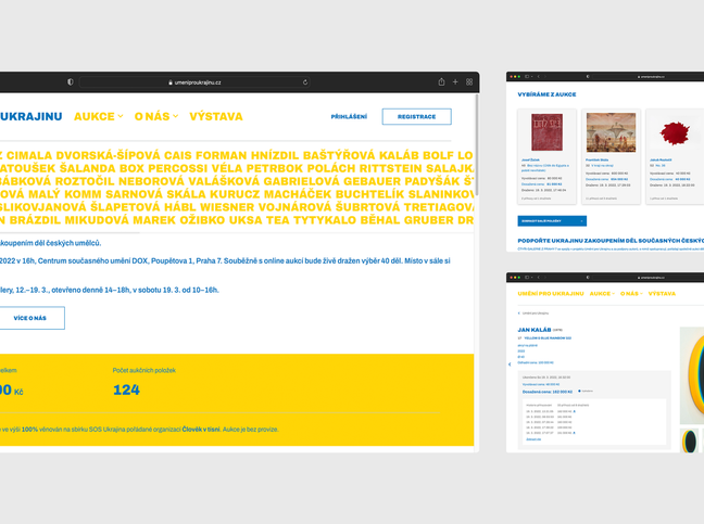 Aukce Umění pro Ukrajinu