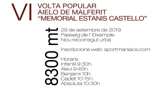 VI VOLTA POPULAR AIELO DE MALFERIT MEMORIAL ESTANIS CASTELLÓ