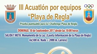 III ACUATLÓN POR EQUIPOS "PLAYA DE REGLA"