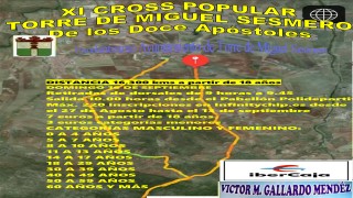XI Cross Popular "Los doce apóstoles" Torre Miguel Sesmero