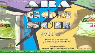 XVII MARCHA SENDERISTA Y CARRERA POR MONTAÑA ARAGON SUR 2018