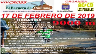 VIII CROSS POPULAR EL REGUERO DE QUINTANA