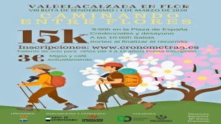 VIII RUTA SENDERISTA CAMINANDO ENTRE FLORES