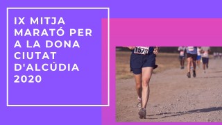 IX Mitja Marató per a la dona Ciutat d'Alcudia 2020