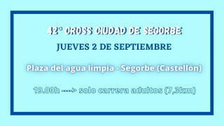 42º CROSS FIESTAS SEGORBE 2021