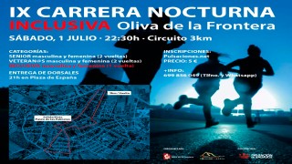 "IX Carrera Nocturna Inclusiva" OLIVA DE LA FRONTERA