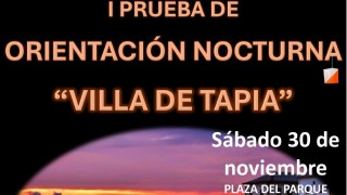 I PRUEBA DE ORIENTACIÓN NOCTURNA "VILLA DE TAPIA"