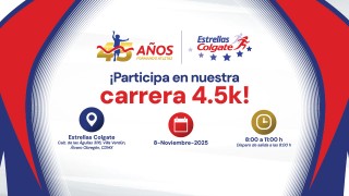 Carrera 45 aniversario Estrellas Colgate