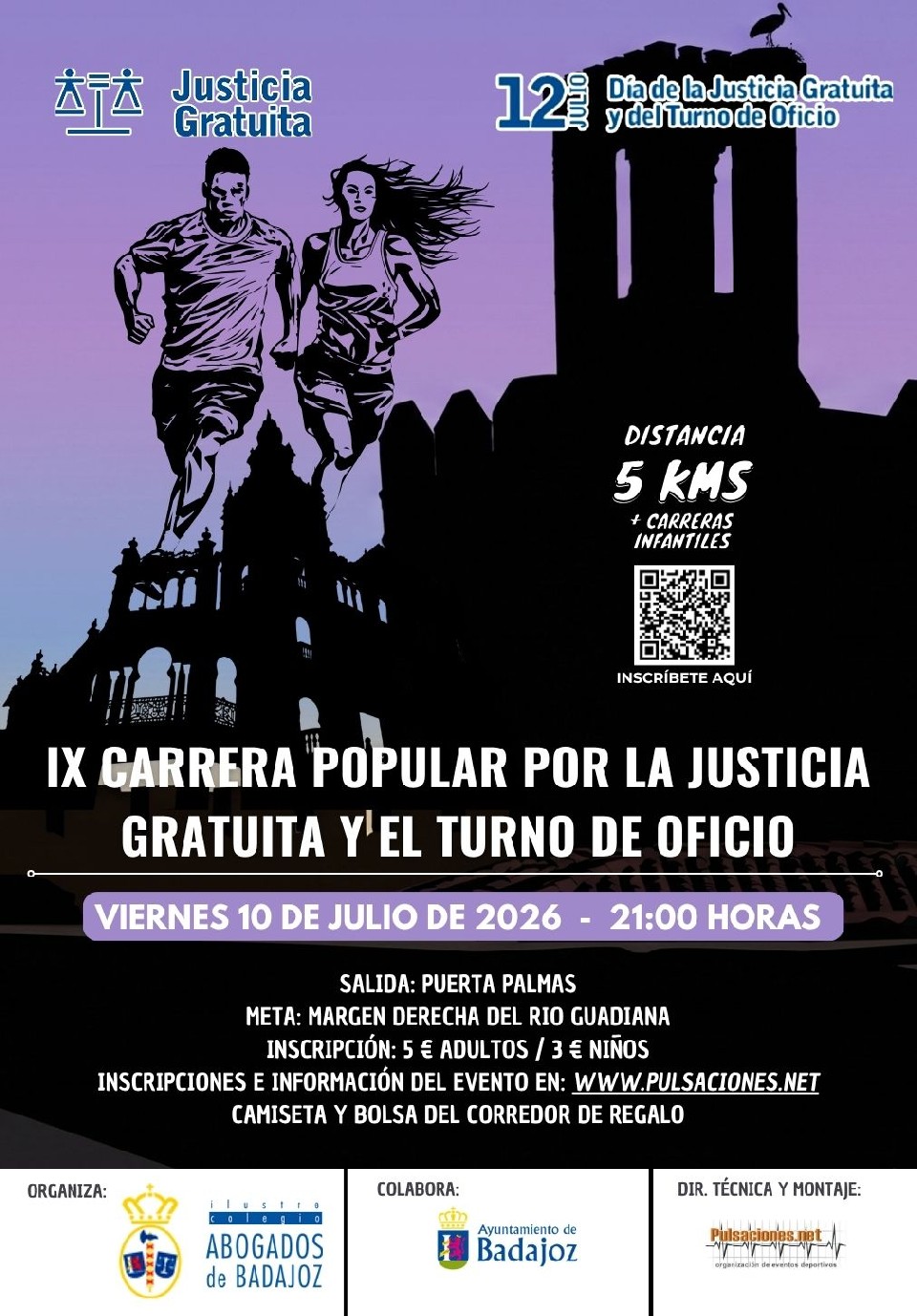 Carrera Popular Conmemorativa del Día de la Justicia Gratuita y el Turno de Oficio Badajoz