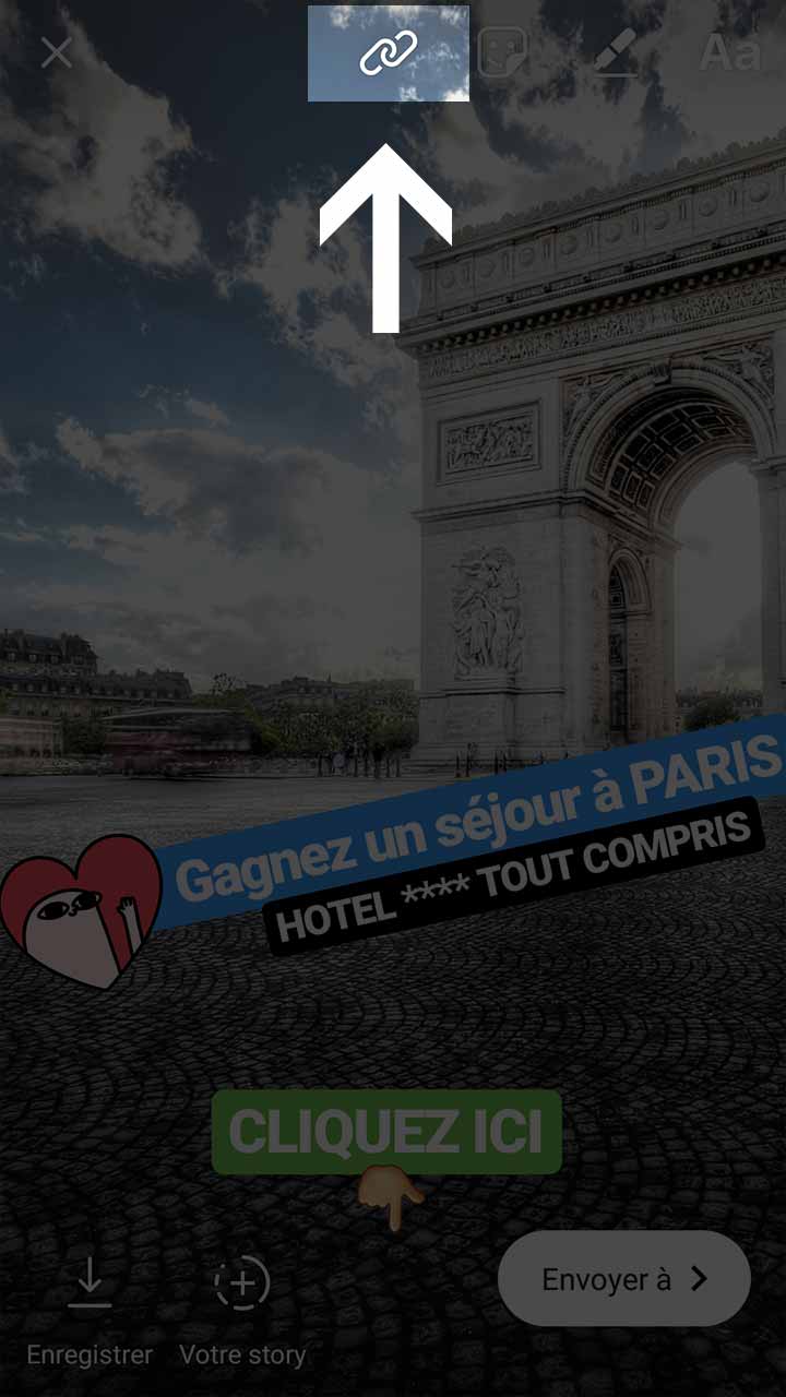 ajouter un liens sur les stories instagram