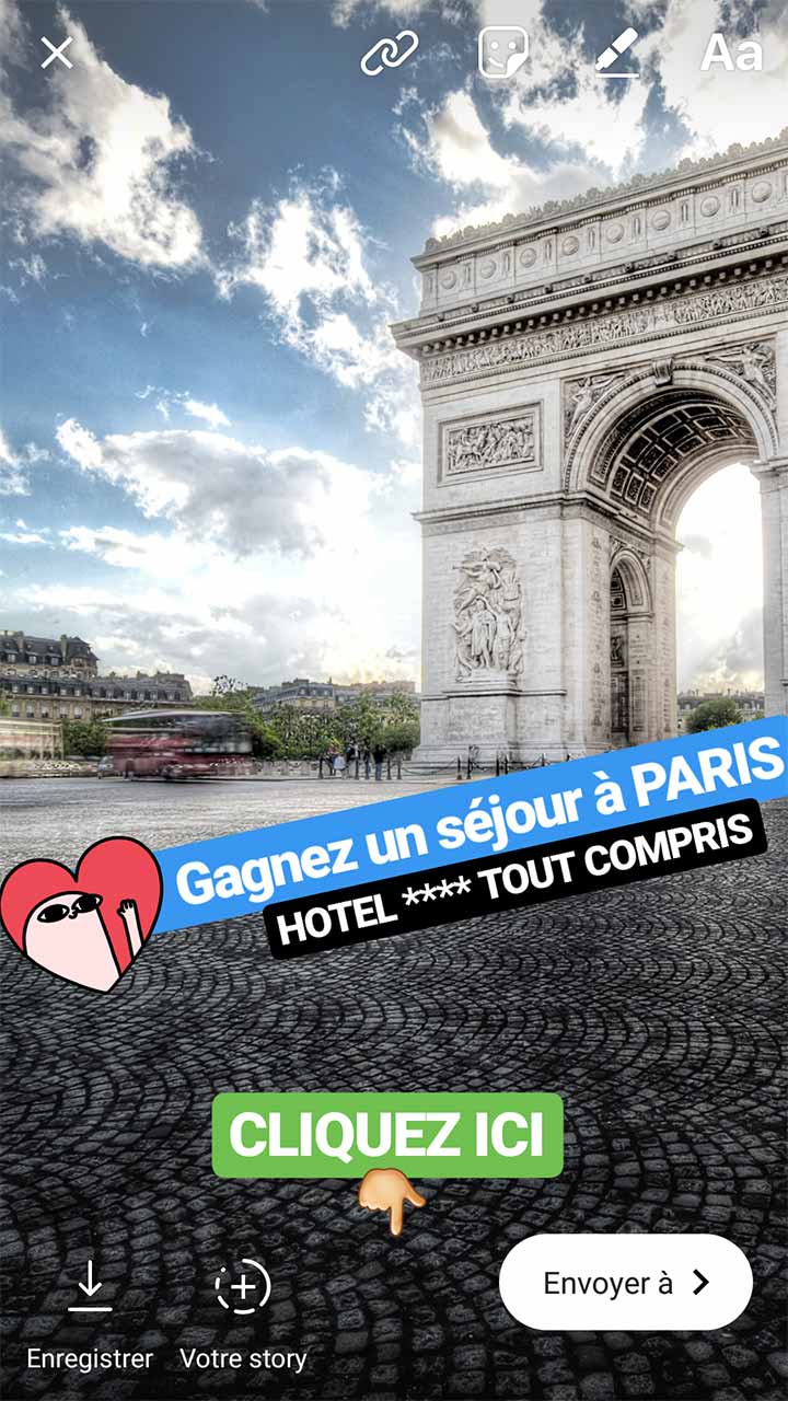 mettre un lien dans les stories instagram