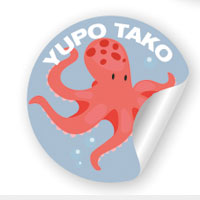 Support yupo tako blanc