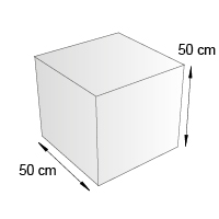 Cube de sol format 50 cm