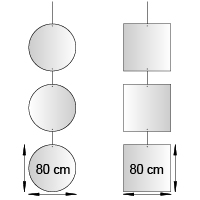 Mobile multiple format 80 cm