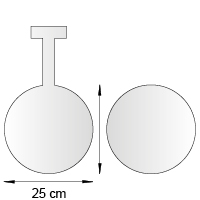 Stop rayon diamètre 25 cm