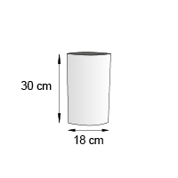 Totem elliptique de comptoir format 18x30 cm