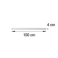Bande de rive format 100x4 cm