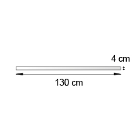 Bande de rive format 130x4 cm