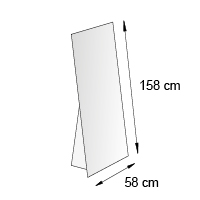 Chevalet de sol format 58x158 cm
