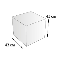 Cube de sol format 43 cm